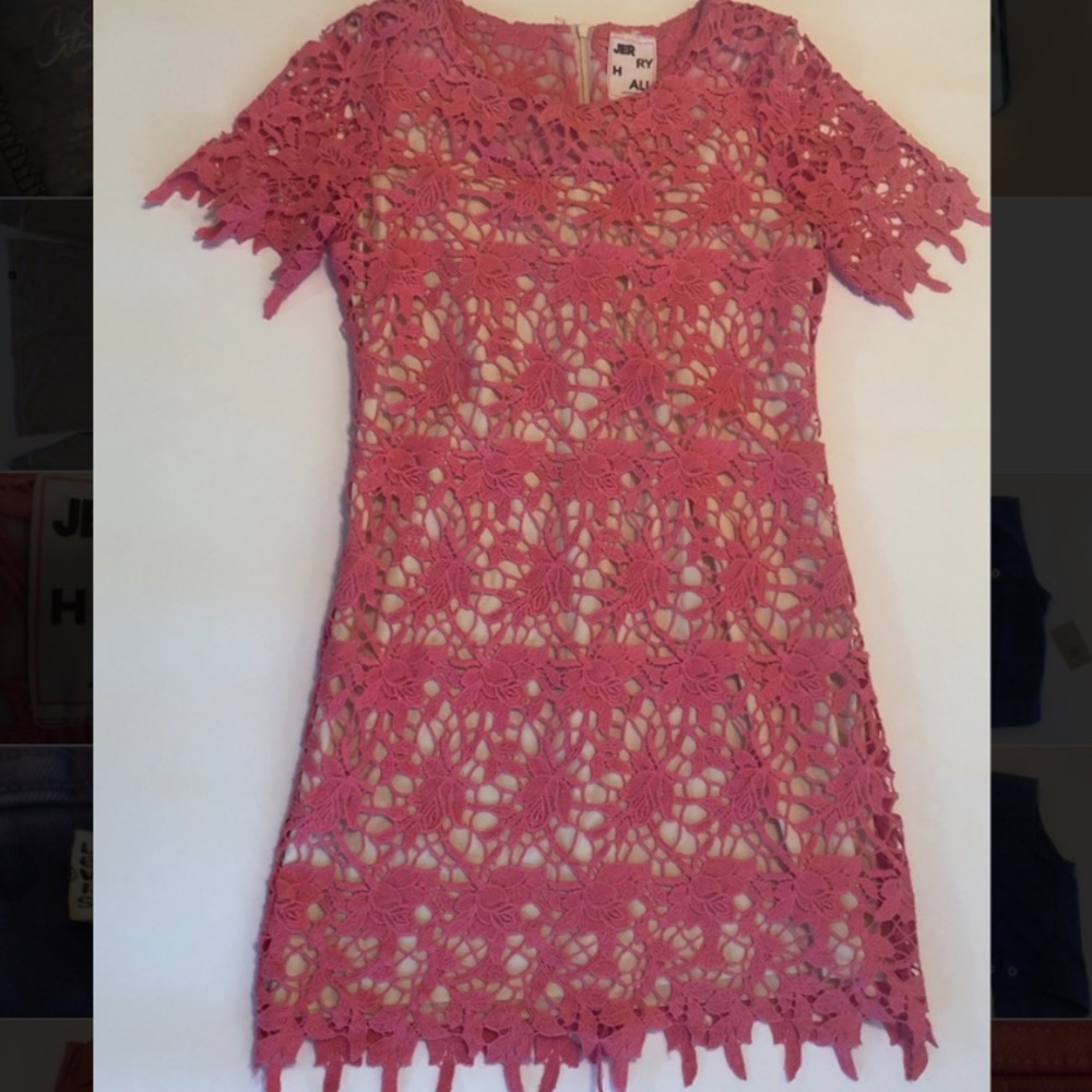Pink Crochet Dress